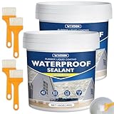 2 KG Transparentes Wasserdichtes Beschichtungsmittel, Wasserdichte Isolier-Dichtstoff-Emulsion, Wasserdicht Dichtmasse, Invisible Waterproof Agent für Badezimmer, Fliesen, Dach,Wände Anti-Leckage