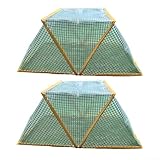 ZMdooreasy Faltbare Pflanzenabdeckungen, für Gemüse- und Obstgärten, einfacher Schutz (80 x 34 x 35 cm), 2 Stück