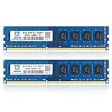 16GB Kit DDR3-1600 UDIMM 8GBx2 PC3 12800 1.5V CL11 2Rx8 PC3 12800U 240-Pin DDR3 1600MHz Non-ECC Dual Rank Desktop Arbeitsspeicher