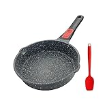 Bobikuke Pfanne 20 cm, Bratpfanne Beschichtet Antihaft 5 cm Innenhöhe, Pfanne mit Abnehmbarer Griff, Geeignet für alle Herdarten, Backofen und spülmaschinenfest