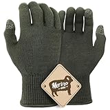 Migliore Wear Merino Unterziehhandschuhe, TOUCHSCREEN Wollhandschuhe Merinowollhandschuhe, Warme Innenhandschuhe Winterhandschuhe zum Radfahren, Laufen, Wandern, Fahren