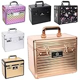 Imperial Riding Shiny small Putzbox, Putzkoffer mit Zahlenschloss, verstellbare Fächer, Aufbewahrungsbox für Putzzeug, mit Spiegel, 32x20x26 cm, Einhorn