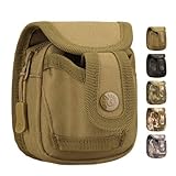 Taktische Schleudertasche, Slingshot Kugeltasche, Aufbewahrungstasche für Steinschleuder & Munition/Stahlkugeln/Steinschleuder/Schleuder/Zwille, Gürteltasche, Camouflage
