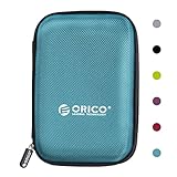 ORICO Festplattentasche 2,5 Zoll HDD SSD Case mit Innengröße 140x90x25mm zum Organisieren von 2,5'' Festplatten und Computer-Zubehör,Blau(PHD-25)