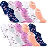 10 Paar Kinder Sneaker Socken Jungen & Mädchen Baumwolle Kindersocken 56269 (27-30)
