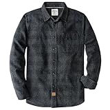 Dubinik® Flanellhemd Herren Kariert Button Down Outdoor Baumwolle Freizeithemden Flanellhemden Herren Langarm