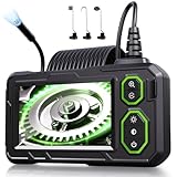 Endoskopkamera mit Licht 5m, Hopefox 1080P HD Digital Endoscope mit 4.3-Zoll-IPS- Bildschirm, IP67 Wasserdicht Rohrkamera mit 8 einstellbaren LEDs, 8mm Schlangenkamera Inspektionskamera(NO SD Karte)