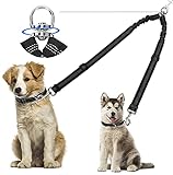 Kelivi hundeleine für Zwei Hunde,Kein Verwirren,360°Drehungsfreie,Hundeleine Reflektierend Verstellbar,Spazieren Leine Hundeleine für 2 Hund,Doppelleine für Klein & Große Hunde(Groß)