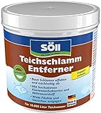 Söll 80588 TeichschlammEntferner 500 g - biologischer Teichreiniger entfernt organischen Schlamm und Ablagerungen im Gartenteich Fischteich Schwimmteich Koiteich