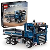 LEGO Technic Kipplaster Spielzeug mit Lenkung und beweglicher Kippmulde - blaues Baufahrzeug - Geschenkidee zum Geburtstag oder für die Feiertage - Bauset für Jungen und Mädchen ab 9 Jahren 42203