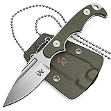 Wolfgangs CITO Neck Knife Messer - inklusive Kydex Scheide und Kugel Halskette zum umhängen - Mini Survival Outdoor Messer für jeglichen Gebrauch