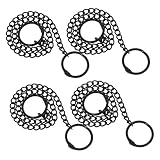 DOITOOL 4Stücke Metallketten für Gartenpflanzen zum Aufhängen von Vogelhäuschen Schildern und Laternen Langlebig und Zuverlässig mit Stabilen Clips