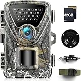 MAXDONE Wildkamera mit Bewegungsmelder Nachtsicht Wildkamera Testsieger 48MP 4K Wärmebildkamera Jagd 0,2s 850nm Low Glow Infrarot Nachtsichtkamera Outdoor Wildtierkamera IP66 Wasserdicht