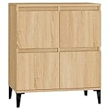 HEFZGDB Sideboard Sonoma-Eiche 60x35x70 cm Holzwerkstoff Beistellschrank Küche Küchenschrank Sideboard Küche Mehrzweckschrank für Speisesaal Küche Café Wohnstube