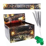 AKTIVHANDEL 500 Startrade Wunderkerzen, Länge 18 cm, Silvester, Geburtstag, Hochzeit, Feuerwerk Kat F1 inkl. Einkaufswagenchip