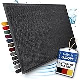Bodenständig® Saubere Schuhe Dank saugstarkem Stoff (robust) perfekte Größe Anthrazit in 40x60cm - Fußmatte innen, Fussmatte innen - Schmutzfangmatte für innen Türmatte