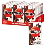 Mikado Zartbitter-Schokolade – knusprige Keksstäbchen, überzogen mit dunkler Schokolade – 24 x 75g