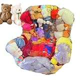 Gwtdtoad Kuscheltier Stuhl Aufbewahrung - 2-in-1 Spielzeughalter Sitzsack,Auslaufsicherer Kuscheltier Sitzsack für Innenbereiche,Kinderzimmer Wohnzimmer Spielzimmer