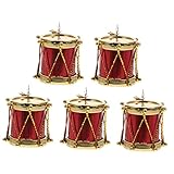 Vaguelly Miniatur-Schlagzeug 5-teilig Gefälschtes Musikinstrument Ornament Hausdekoration Für Jungen Und Mädchen