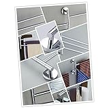 Housoutil Handtuchhalter handtuchstange handtuchregal Handtuchaufhänger Badetuchaufhänger Badetuchhalter Badetuchständer Handtuch-Halter handtüchhalter Towel Rails Badetuchstange Silver