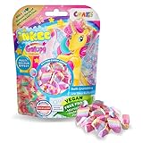 INKEE Badestreusel Galupy Unicorn | 100g Badesalz Kinder mit 4 Farbschichten- Mit Zuckerwatten-Aroma und Kakaobutter