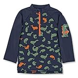 Sterntaler Baby - Jungen Langarm-schwimmshirt Wale Rash Guard Shirt, Marine, 110-116 EU