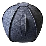 Jonikuper Schutzhülle für Yoga-Bälle, 3 mm dicke Filzhülle, faltbare Aufbewahrungstasche, für Fitnessstudio, Zuhause, Büro, 55 cm, 65 cm, 75 cm (75 cm)