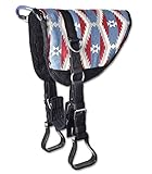 WALDHAUSEN Bare-Back-Pad, Reitkissen Warmblut, blau/rot