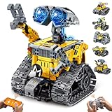 IKUPER Technik Roboter Kinder für Jungen 6-12 Jahre, 6-in-1 Roboticset Programmierbar mit App & Fernsteuerung, Geburtstagsgeschenk für Weihnachten und Geburtstag (631 Stück)