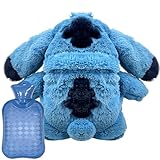 Stitc WäRmflasche, Cartoon WäRmflasche Kinder, Kuscheltier WäRmeflasche Kuschelig Kleine WäRmflasche Weiches PlüSch Nettes Gutes Geschenk FüR Kind, Familie & Freund