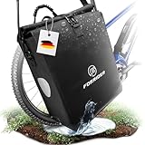 Forrider Fahrradtasche Wasserdicht für Gepäckträger [22L Volumen] mit Schultergurt | Gepäckträgertasche | Einzel | Fahrrad Tasche Packtasche hält an jedem Gepäckträger