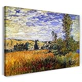 Leinwand (120x80cm): Claude Monet - Weg durch die Mohnfelder, ILE Saint-Martin