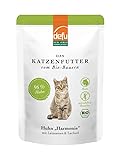 defu Katzenfutter | 14 x 85 g | Bio Huhn Harmonie Nassfutter | Premium Bio Katzenfutter | Pate für Katzen