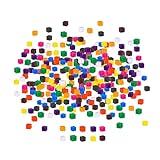 predolo Rechenwürfel Lernwürfel Und Sortierwürfel als Steckwürfel Spielzeug Zum Erlernen von Mengenvergleich Und Farbsortierung für Den Einsatz in der Kita, 500 Stück