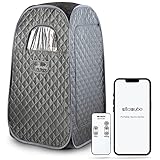 Tragbare Dampfsauna Für Zuhause 1 Person, Mobile Dampfsauna SPA, Mini Sauna Mit Bluetooth Und Infrarot Fernbedienung, Outdoor Sauna | CE Zertifiziert