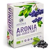 Aronia Direktsaft Bio 3L mit Granatapfel | 100% Muttersaft Ohne Zuckerzusatz | Antioxidantienreicher Aroniabeeren Saft für Immunsystem & Vitalität | Vegan & Kaltgepresst