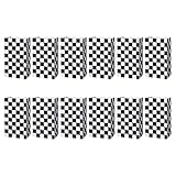 Healvian Papier Geschenktüten Rennwagen Kariert 12 Stück Süßigkeitentüten für Auto Geburtstagsdekorationen und Party 9.4X5.1X3.1 Zoll Robustes Papier