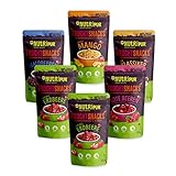 Gefriergetrocknete Früchte 6er Set - getrocknete Früchte ungezuckert - Ungezuckert & 100% Frucht - Fruchtmix mit vollem Geschmack - NutriPur