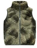 Happy Cherry Fleece Weste Kinder Fleece-weste Flauschig Jungen Mädchen Outdoor Softshell Warm Herbst Winter 9-10 Jahre