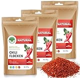 Chiliflocken 227 g x 3 Packung I mild Chili geschrotet ohne Kerne I türkischer roter Paprika I von Natural Welt (3)