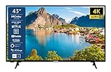 TELEFUNKEN XU43SN550S 43 Zoll Fernseher/Smart TV (4K Ultra HD, HDR, Triple-Tuner, Dolby Atmos) - 6 Monate HD+ inkl.