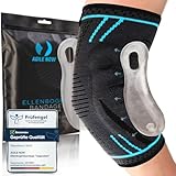 AGILE NOW® Ellenbogenbandage Upgraded stabilisiert & schützt die Gelenke, rutschfeste Tennisarm Bandage mit Curved-Gel-Pads, geeignet für alle Sportarten wie Tennis, Gewichtheben & Golf (L | Blau)