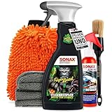 Felgenreinigung & Versiegelung Set | Sonax Felgenbeast Felgenreiniger 500ml Sonderedition + Sonax Xtreme Ceramic Quick Detailer 140ml + Felgenpinsel + Waschhandschuh