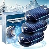 Elektromagnetischer Auto-Enteiser, Schnelle Abtauung Scheibenenteiser Auto Solar Aufladung USB Vielseitige Bei Kältestem,3PCS