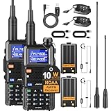 JUCJET UV-5RH Mehrfrequenz-Walkie-Talkie, 999 Kanäle, Taschenlampe, Type-c USB-Ladestation, Hochleistungs-Walkie Talkie für Abenteuer, Outdoor, Camping, Familie (2 Stück)