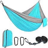 EDWINENE Camping Hängematte für Mehrpersonen, Hammock Ultraleicht Bragbare, Belastbarkeit bis 300 kg(300 x 200 cm), Haengematte mit Reisetasche für Outdoor, Indoor, Strand, Camping