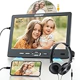 10,5 Zoll DVD Player Auto Kopfstütze mit HDMI-Eingang und Kopfhörer, Auto Fernseher TV Monitor Rücksitz Für Kinder unterstützt Sync Screen, Slot In Disc Type Last Memory USB AV In/Out 12V