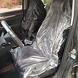 BAIFULAI 100 Stück Kunststoff Autositzbezüge Sitzbezug: Universal Transparent Wasserdicht Autositzbezüge Vordersitze Staubdicht Sitzbezug Auto für die Autowartung Autoausstellung