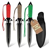 Punisher Knife Throwing - Wurfmesser - Survial mit Scheide - Gürtelmesser - Messer Outdoor - Freizeitmesser - schnelles Werfen - Zombie Messer