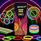 JIJI&CUI Super Bright 40 Knicklichter Set, Neon Leuchtstäbe Party Pack, Leuchtspielzeug für Kinder, Leuchtarmbänder, Neon-leuchtendes Dunkle Party Supplies